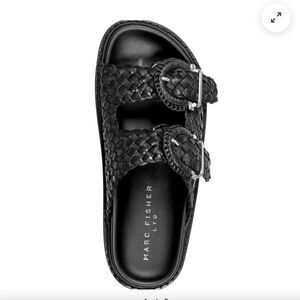 Marc Fisher AUGGIE WOVEN FOOTBED SANDAL